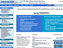 Tablet Screenshot of datatranslation.de